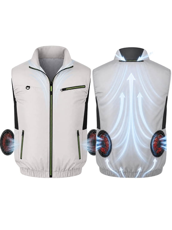 Air Conditioned Jacket, Japanese Fan Jacket with Built-In Fans, Breathable Cooling Suit for Outdoor Work