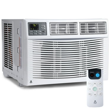 Air Conditioner, 10000 BTU Turbo Fast Cooling AC Unit Remote/App Control, Flexible Window Opening(T Design Install Kit), 24H Timer, Washable Filter,White