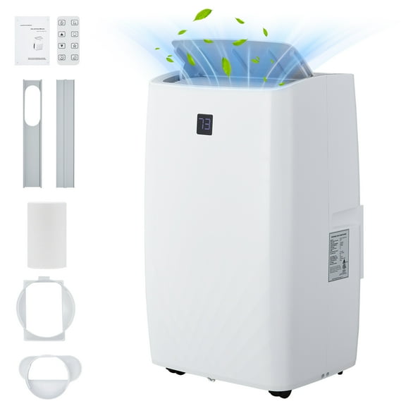 Air Conditioner 12000 BTU Portable Air Conditioner with 24h Timer & Remote Control, 3-In-1 AC Unit with Fan, Cooling & Dehumidification Modes, Air Conditioners Cool Up to 550 Sq.Ft