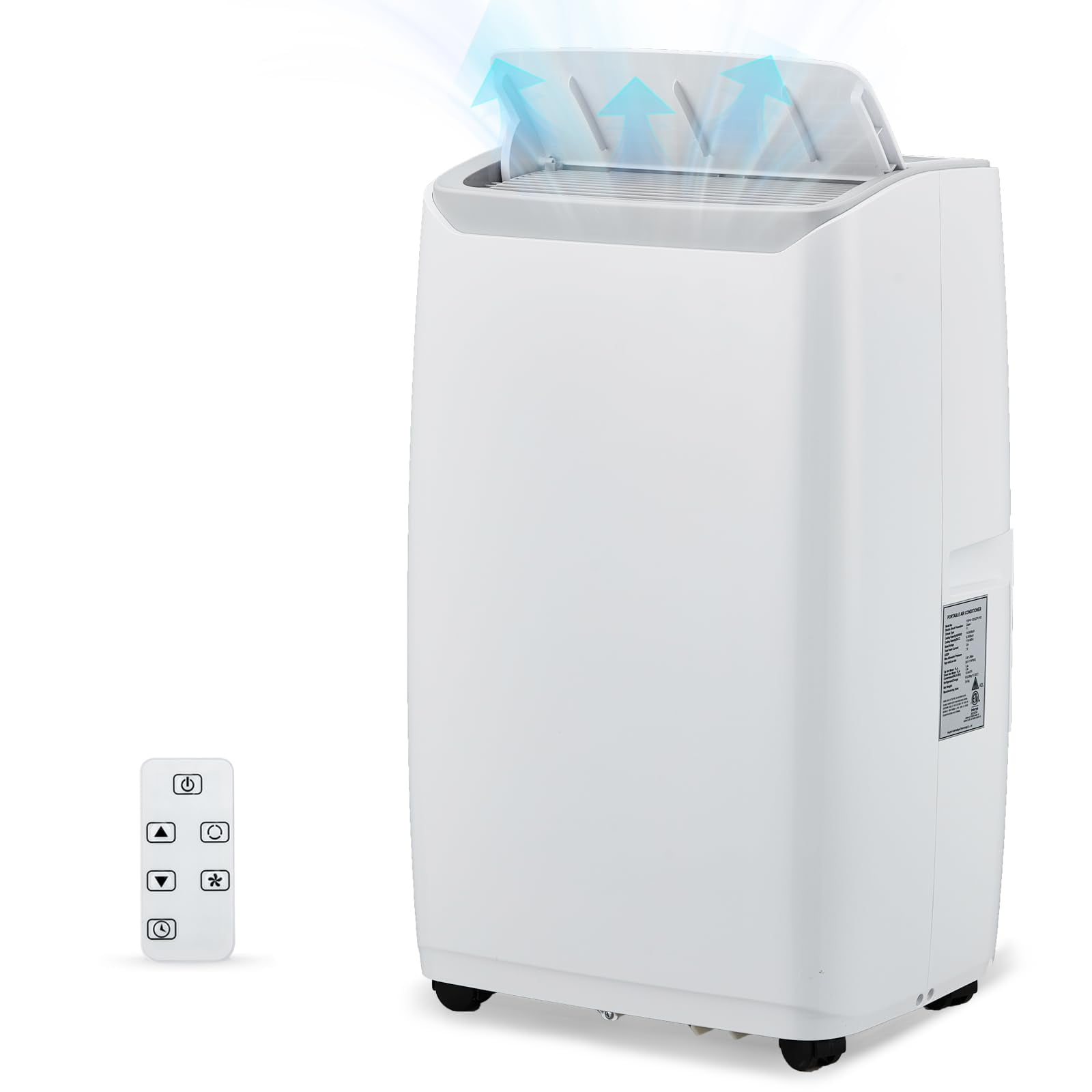 Air Conditioner,14000 BTU Portable Air Conditioner With 24H Energy Save Timer, Cooling