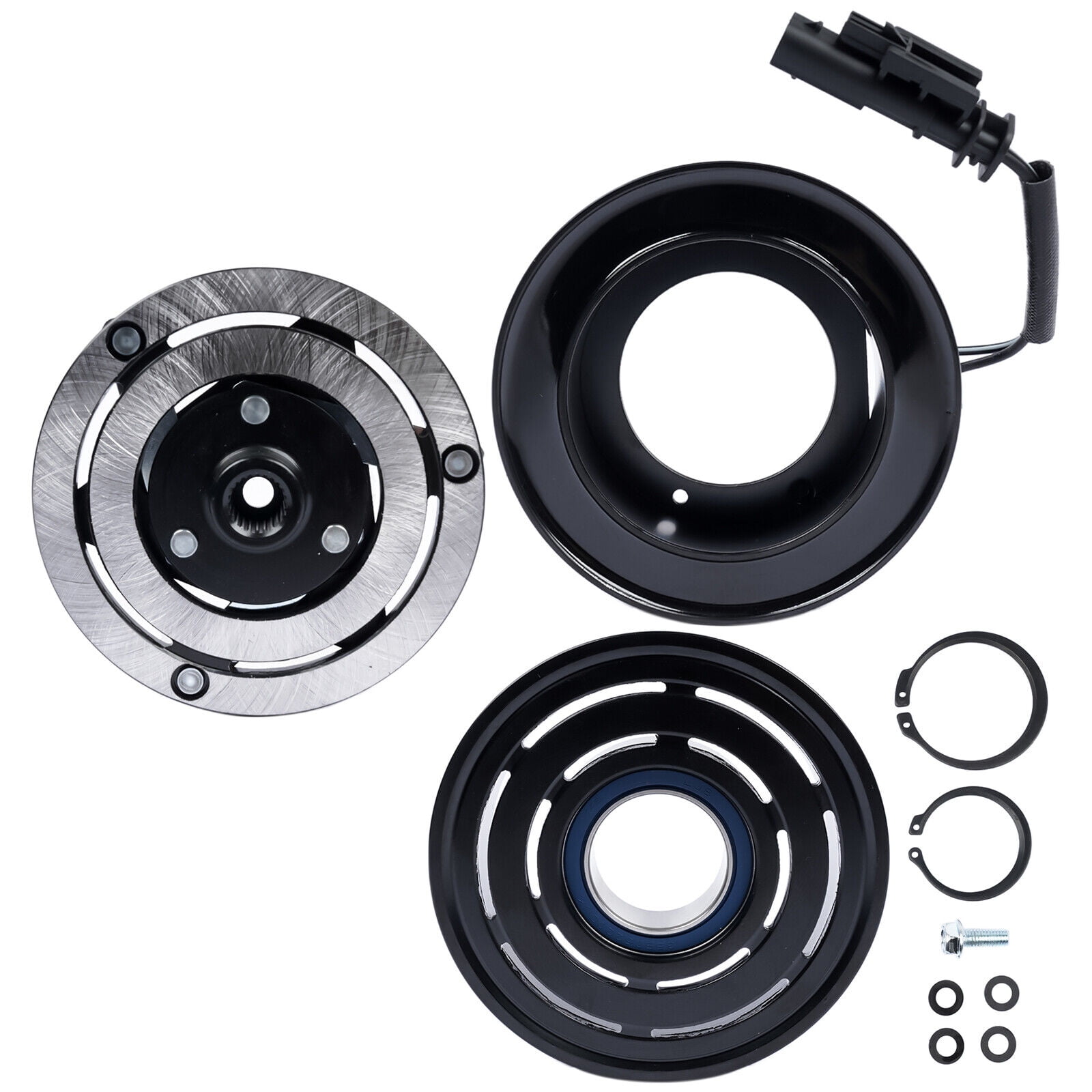 A-Premium Air Conditioner AC Compressor Clutch Kit Compatible With Buick LaCrosse 2012 3.6L & Cadillac SRX 2012-2016