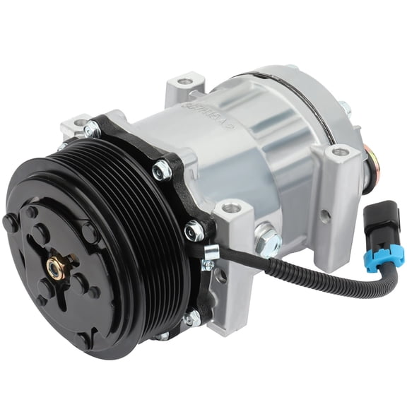 Air Conditioner AC Compressor Compatible with 2000-2003 for Freightliner FL70 4.3L 1991-2003 for Freightliner FL70 5.9L 2000 for Freightliner FL70 6.0L AC Compressor Replace OE CO 4485C 204818 509594