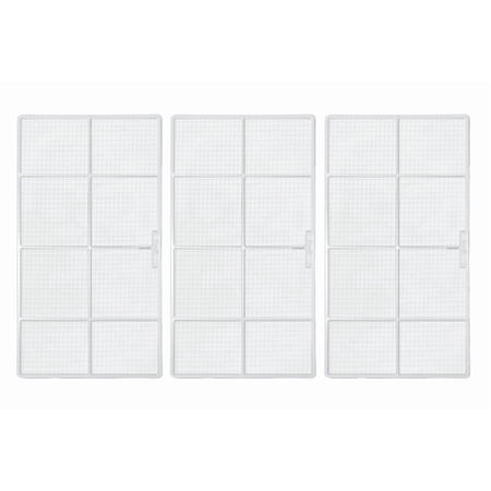 Air Conditioner AC Filter - Three Pack Compatible With LG Model Numbers F05K11170271, HBLG06M, HBLG5200E, HBLG6000R