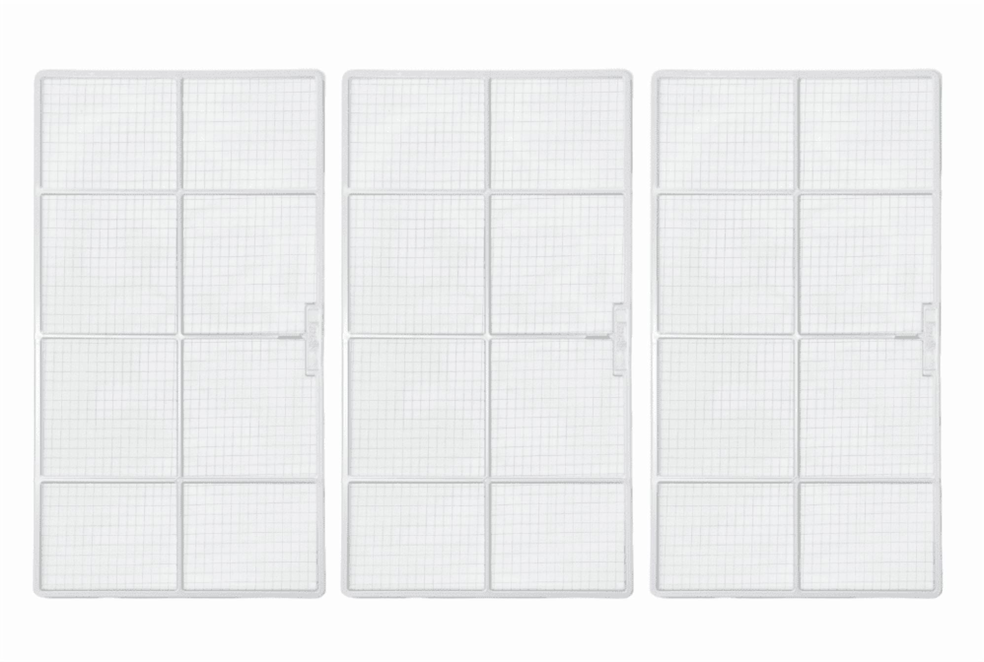 Air Conditioner AC Filter - Three Pack Compatible With Whirlpool Model Numbers ACQ052PK, ACQ058PL
