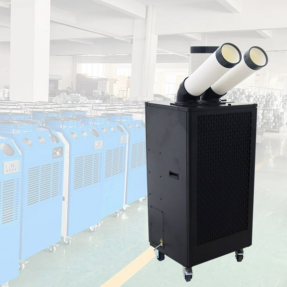Air Conditioner Black Double Tube Industrial Commercial 220V 50HZ 2100W
