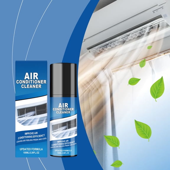 Air Conditioner Cleaner, 100ml Gently Cleaning Spray That Removes Stains, Odors for Multiple Ac And Indoor Units, No Disassembly Required, Appliance Cleaner
