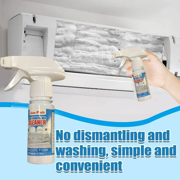 Air Conditioner Cleaner - Foaming Spray, Household Conditioner Cleaner Foam Spray for Easy AC Cleaning - Ideal for Removing Dirt and Odors, Simple Application for Home and Office Use, blue