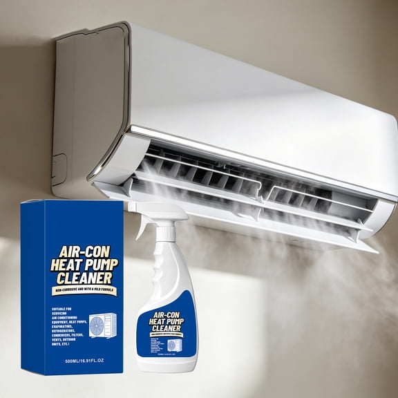 Air Conditioner Cleaner Spray 500ml No Dismantle AC Cleaning Solution Odor Eliminator Deep Cleaning Dust Removal Wall Mounted Unit Freshening Household HVAC Maintenance Spray