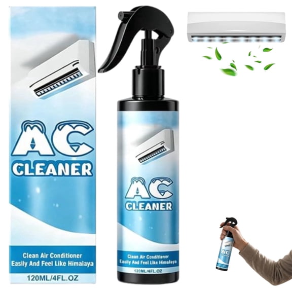 Air Conditioner Cleaner Spray for Central AC and Split AC, Foaming Spray for Mini-Split & Central Units, Restores Airflow & Cooling Performance, Improves Indoor Air Quality