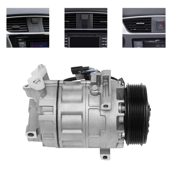 Air Conditioner Compressor W/Clutch, AC Compressor & A/C Clutch, Engine Cooling & A/C W/Clutch Scroll Replacement CO 29072C for Tsuru 1.6L/2013-2015 Fits For Sentra 1.8L