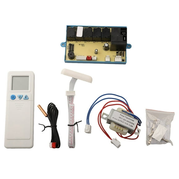 Air Conditioner Control Panel Set with Accessories, Replacement AC Control System Board with 5 Modes and Sleep Function for Stable Temperature Control