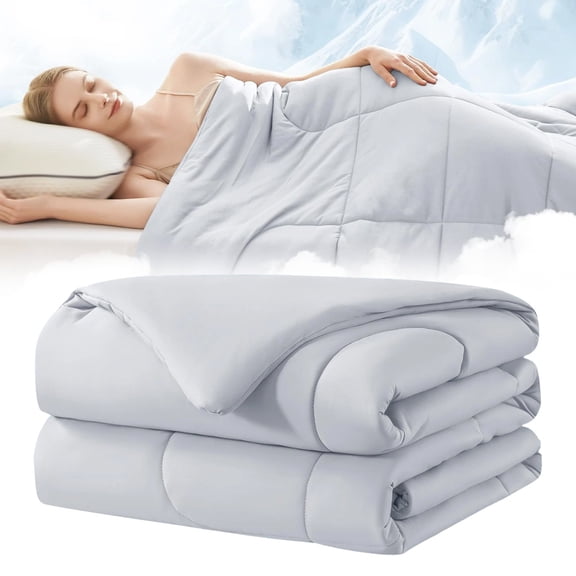 The Air Conditioner Is Cool In Summer And Feels Cold In Grey - Blanket A Cold Blanket With Air-Conditioned Quilt And Cool Quilt In Summer - Cotton Polyester Blanket