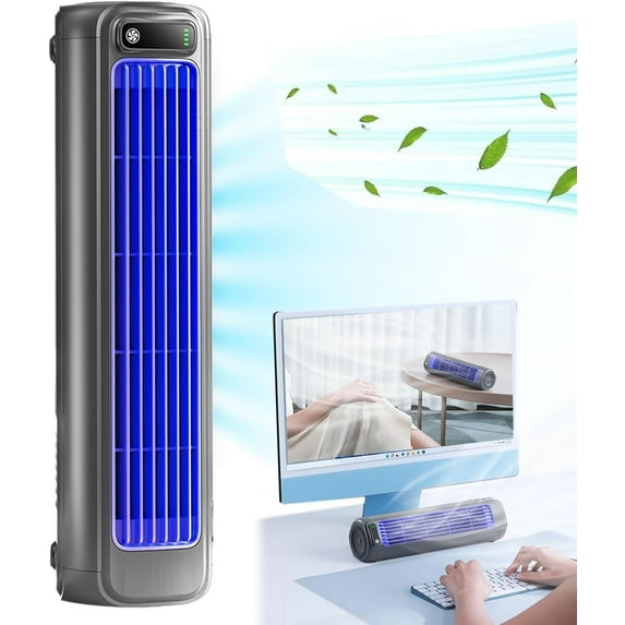 Air Conditioner, Cooling Ace 3.0, 2024 Summer Portable Air Conditioning, Instant Cooling, Tower Fan Air Conditioner with 3 Speeds, Helping You Stay Cool (Grey)