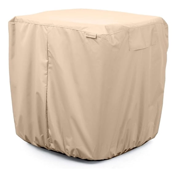 Air Conditioner Cover - Durable Weather-Resistant Protection for Outdoor Units, Ultima 600D Polyester, 24W x 24D x 30H, Ripstop Tan
