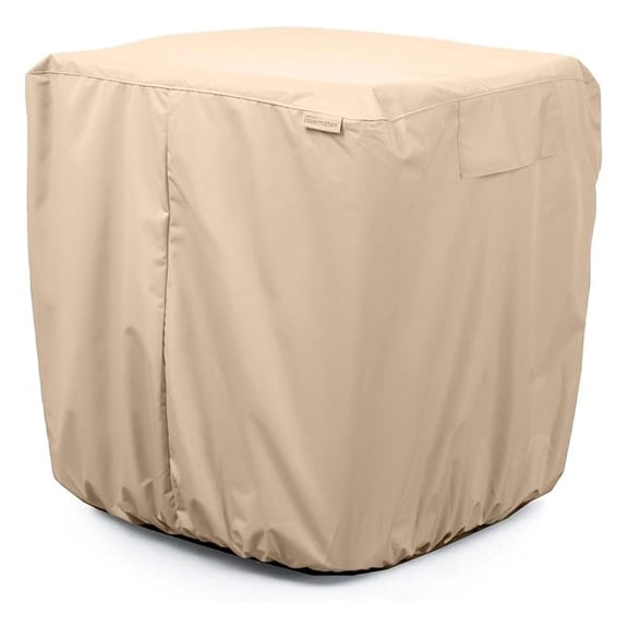 Air Conditioner Cover - Durable Weather-Resistant Protection for Outdoor Units, Ultima 600D Polyester, 26W x 26D x 32H, Ripstop Tan
