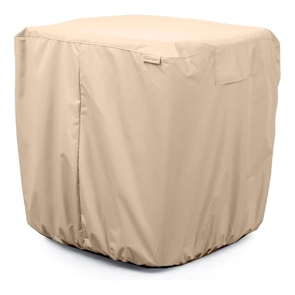 Air Conditioner Cover - Durable Weather-Resistant Protection for Outdoor Units, Ultima 600D Polyester, 32W x 32D x 36H, Ripstop Tan