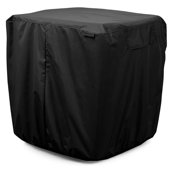 Air Conditioner Cover - Durable Weather-Resistant Protection for Outdoor Units, Ultima 600D Polyester, 34W x 34D x 30H, Ripstop Black