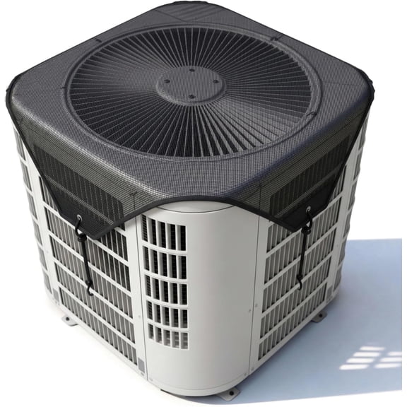 Meromore Central Air Conditioner Cover for Outside Units, Top Universal Mesh Outdoor AC Defender for 28x28in All Seasons,Outdoor Breathable Sun Shade