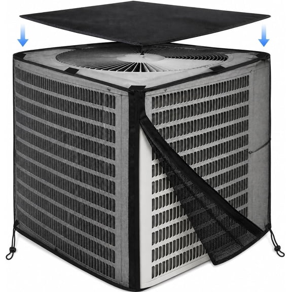 Air Conditioner Cover for Outside Units, Full  Outdoor AC Cover Defender with Detachable  Fabric Top, AC Unit Covers Protect from Cotttonwood , Leaves, Debris, 36" x 36" x 39"