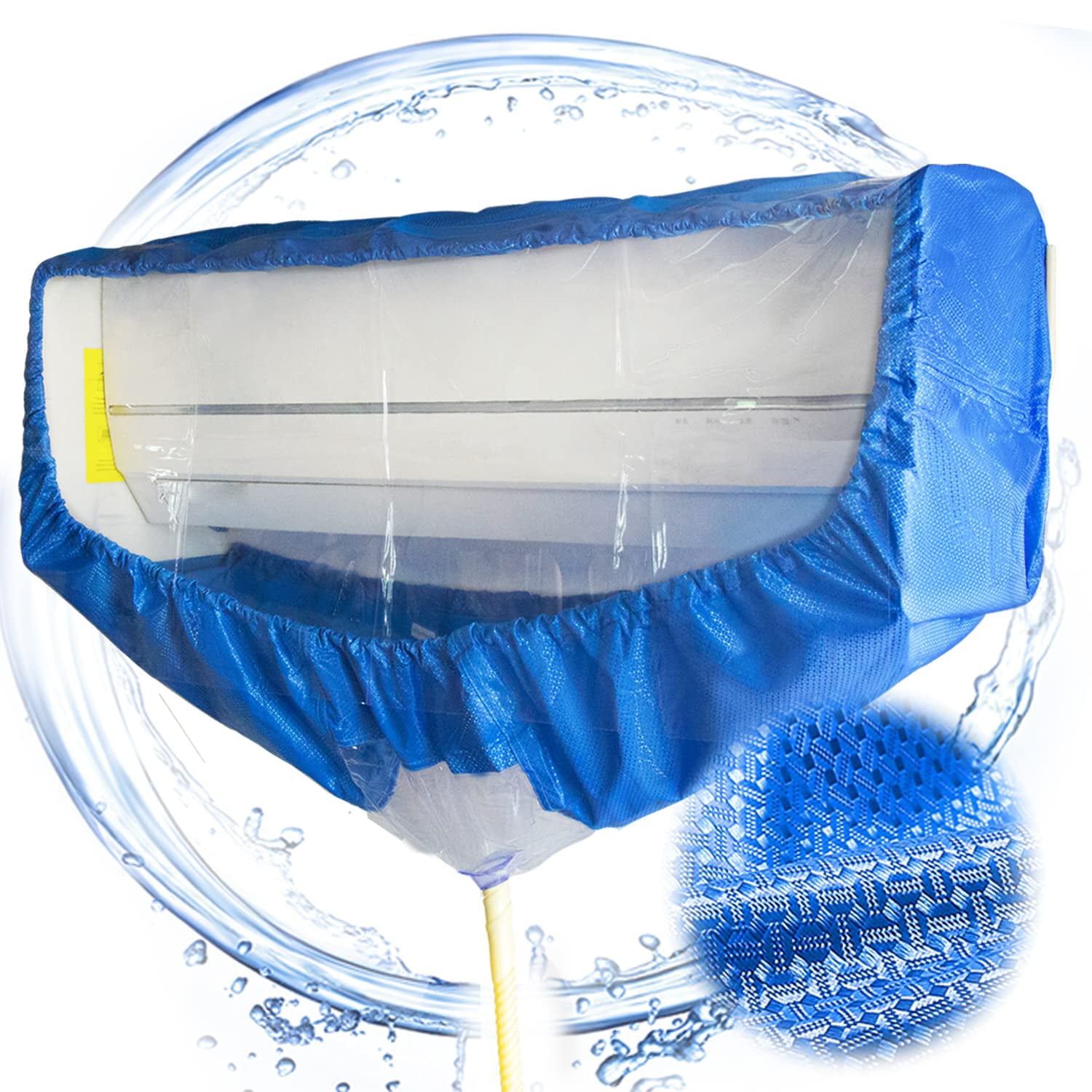 Air Conditioner Cover Split Air Conditioner Cleaning Protector Bag with Drain Outlet & Two Sides