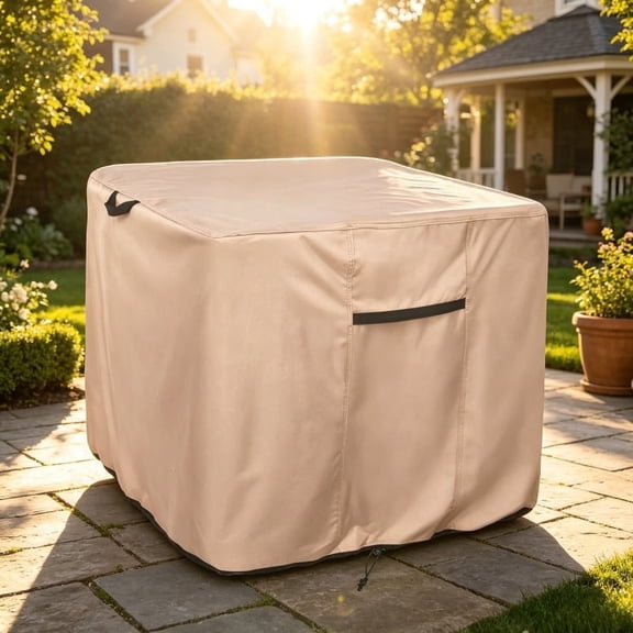 Air Conditioner Cover, Waterproof and Weather Resistant Central Air Conditioner Protector, Square, Fits Units up to 26x26x32 inch