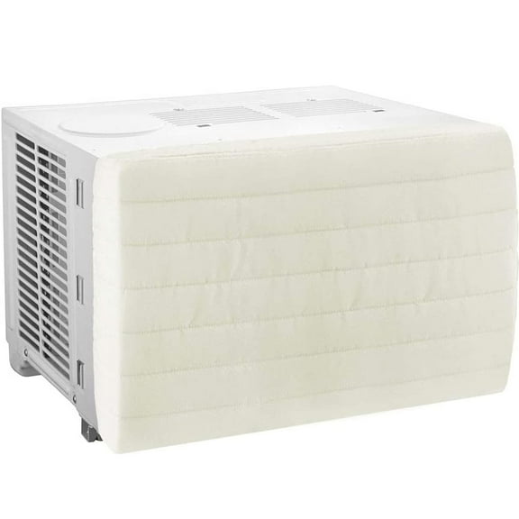 Air Conditioner Covers, Indoor Air Conditioner Covers for Window Units, Double Insulation, Window AC Unit Cover for Inside (25" x 18" x 2.7"), White