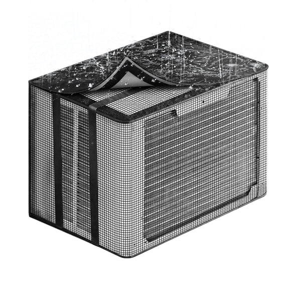 Air Conditioner Covers Mesh Protector with Water Absorbing Pad Window Air Conditioner Cover