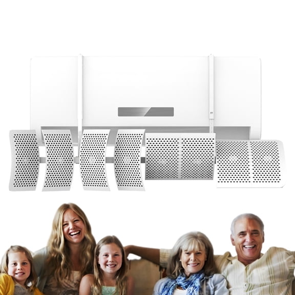 Air Conditioner Deflector Air Conditioning Unit Baffle Wind Guide Prevent Direct Blowing of Cold, Home Appliance Attachment Accessories for Bedroom Living Room Study Room