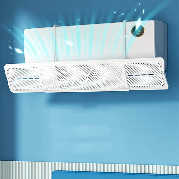 Air Conditioner Deflector Universal AC Vent Divider Adjustable Airflow Guide for Home Office Use - Cooling Heating Directional Panel for Elderly Newborns Pregnant Women Comfort