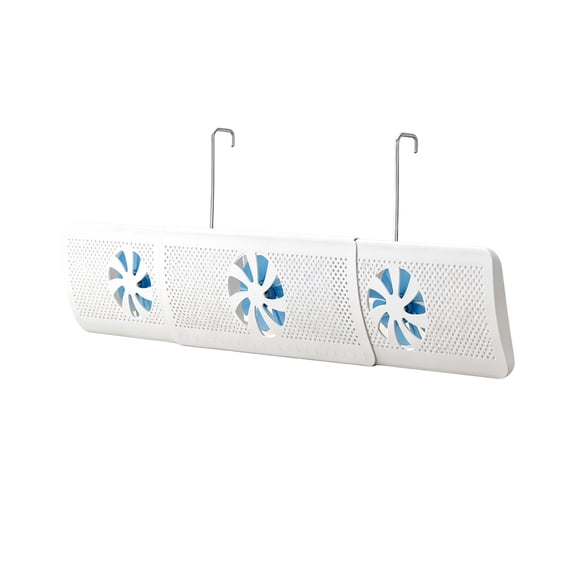 Air Conditioner Deflector with 3 Wind Vents, Anti-Direct Blow Baffle for Wall AC, Adjustable Retractable Outlet Cover, 20.8 to 34.4 Inch