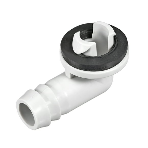 Air Conditioner Drain Hose Connector Elbow Fittings with Rubber Ring for Mini-Split Units and Window AC Unit 15mm