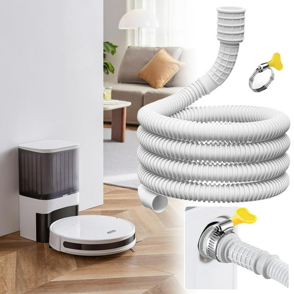 Air Conditioner Drain Hose Kit 2025 New Plastic Tubing for AC Condensate Flexible Durable Drain Hose for Mini Split AC Portable AC Washer Dishwasher Faucet ,13.12FT