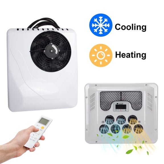 12000BTU Air Conditioner DC Rooftop Heat & Cool AC Unit for RVs, Vans, Trucks, Trailers, Boats, 12V