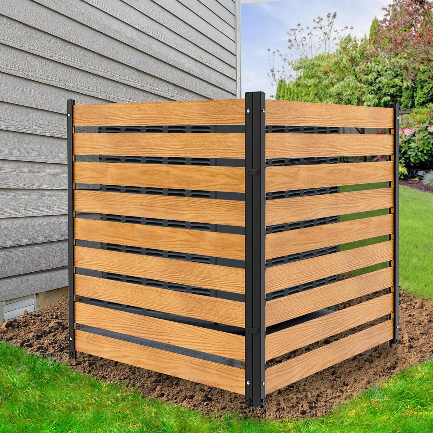 Air Conditioner Fence, 1Panel Pool Equipment Enclosure, 38" W x 60" H