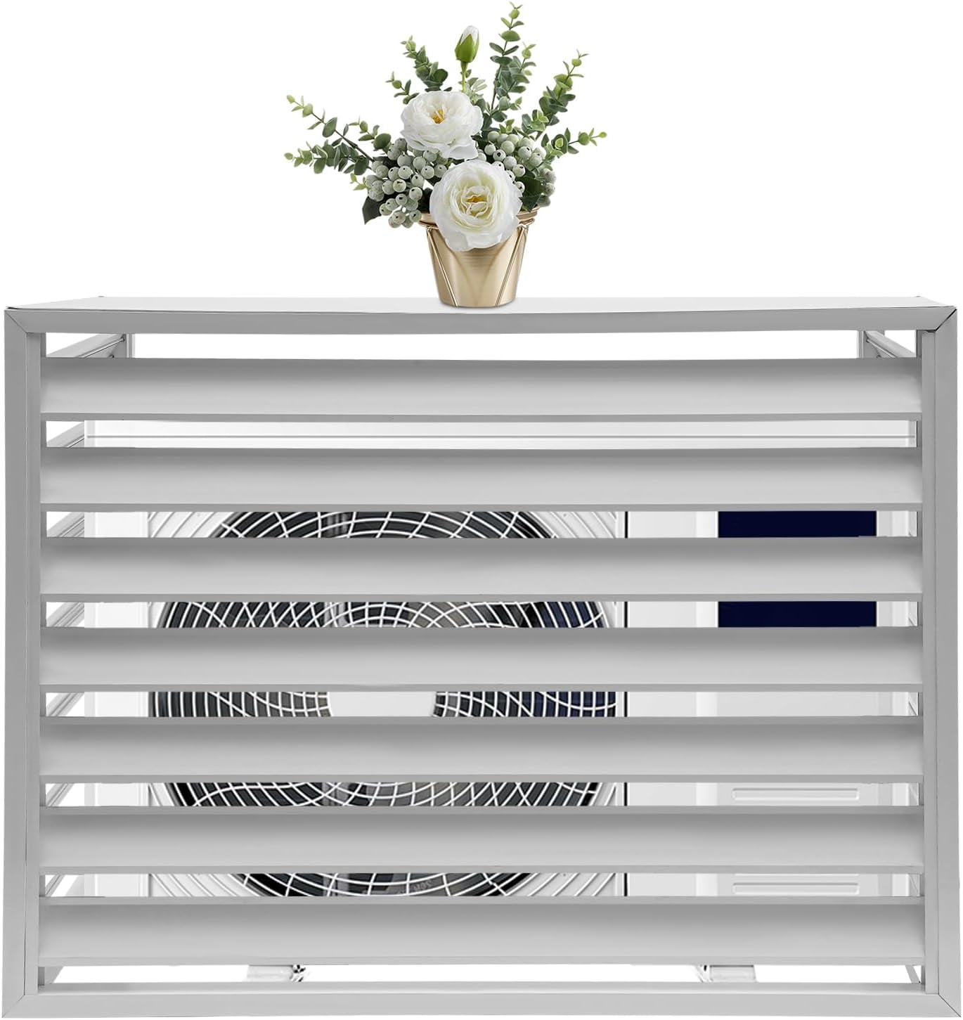 Air Conditioner Fence, AC Privacy Screen Outdoor, Aluminum Alloy Air ...