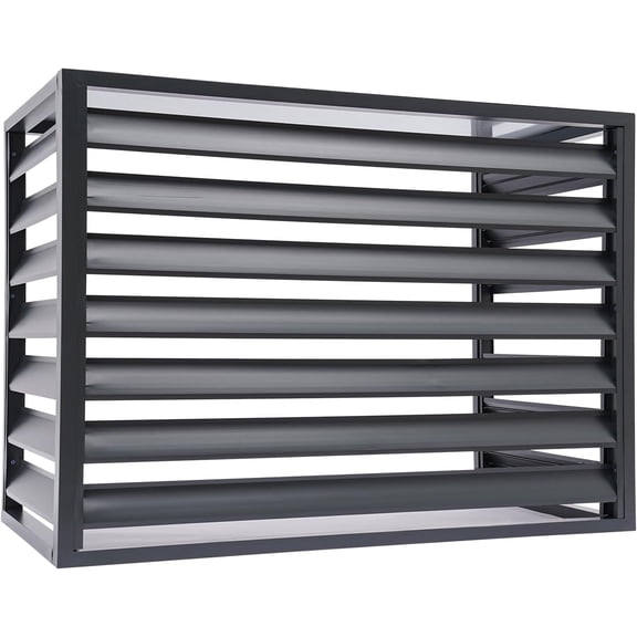 Air Conditioner Fence, Air Conditioner Privacy Screen,Outdoortrash Can Fence,Practical Shutter,Strong Protective Ability,Increased Privacy,Used in Your Garden Yard Swimming Pool Etc (Dark Grey)