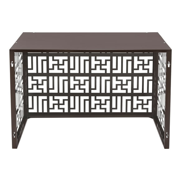 Air Conditioner Fence, Outdoor Unit Protector with Top Space for Decoration, Aluminum Alloy Construction, Easy to Install