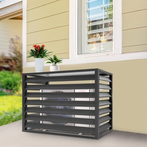 Air Conditioner Fence, Privacy Fence Panels 43.31*23.62*31.5in for Outside Unit