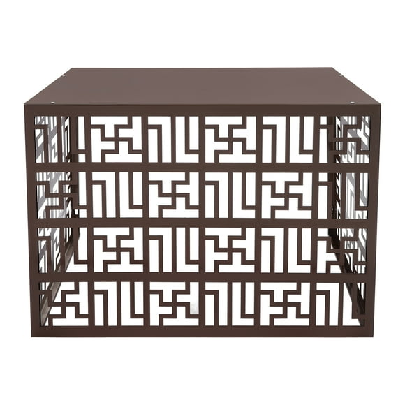 Air Conditioner Fence with Top Shelf, Protects AC Units from Bad Weather, Easy to Install, Aluminum Alloy, Design