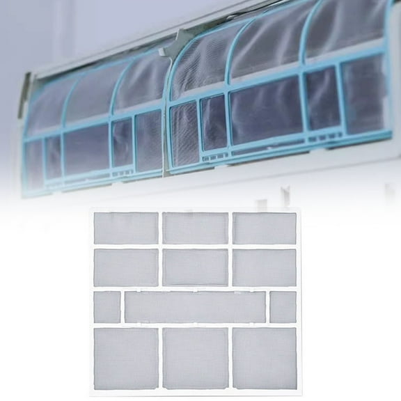 Air Conditioner Filter Cover Protective Dust Screen For Wall Mounted Indoor Unit Air Conditioning System Washable Easy/Installation Home Appliance Filter Mesh Accessory(31X27.5cm)