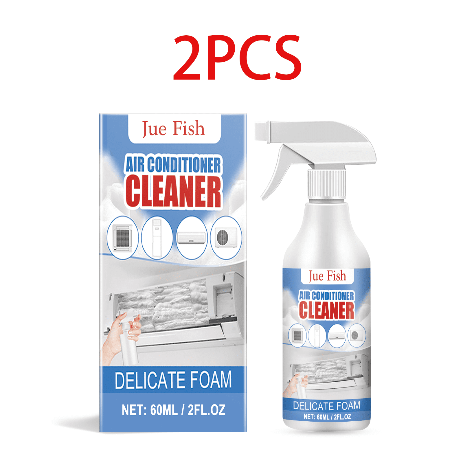 Air Conditioner Foam Cleaner – Deep Cleaning, Odor Removal, Kills ...