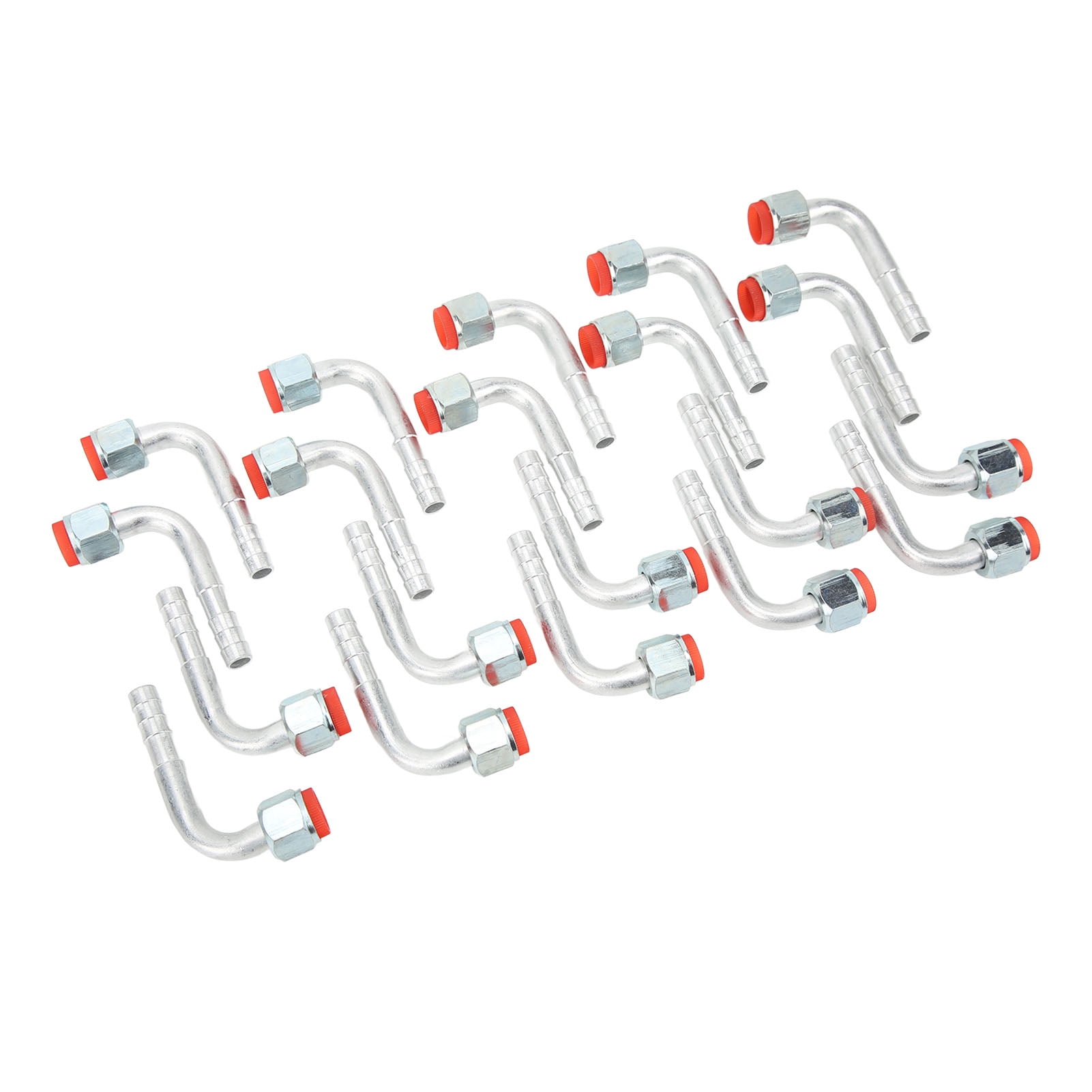 Air Conditioner Pipe Connector, 20 Pcs Barb Fitting Elbow Nut 90 Degree O Female Air Conditioner
