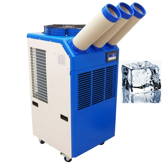 Air Conditioner Portable Mobile Spot Cooler Industrial Grade Commercial Indoor Outdoor Machine Three Tubes 220V 2400W
