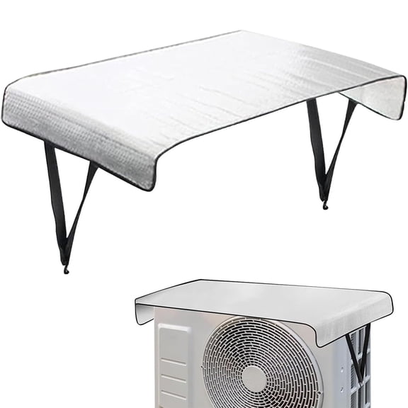 Air Conditioner Protective Cover, Air Conditioner Sun Shade Summer, Window Ac Protection Cover for Outdoor Window Unit Air Conditioner, Protects from Leaves, Debris, Rain & Snow
