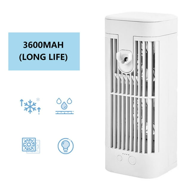 Air Conditioner,Smart Home Mini Air Cooler,Portable Air Conditioner,Auto Oscillating,Sleep Fan,Led Night Light,Multi-Function,Energy-Saving,Ideal for Bedroom,Office,Dormitory,Special Savings