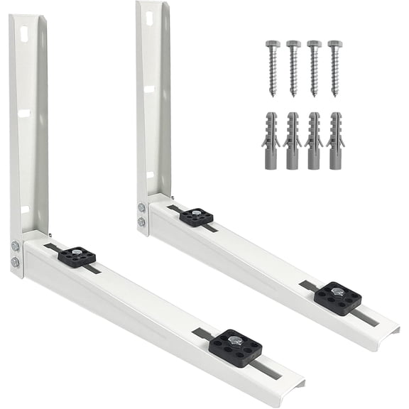 Air Conditioner Support Brackets, Mini Split Wall mounting Window AC Bracket Stand for Outdoor AC Unit 7000-15000 BTU Weather Proof Shelf to Protect from Dirt and Vandalism