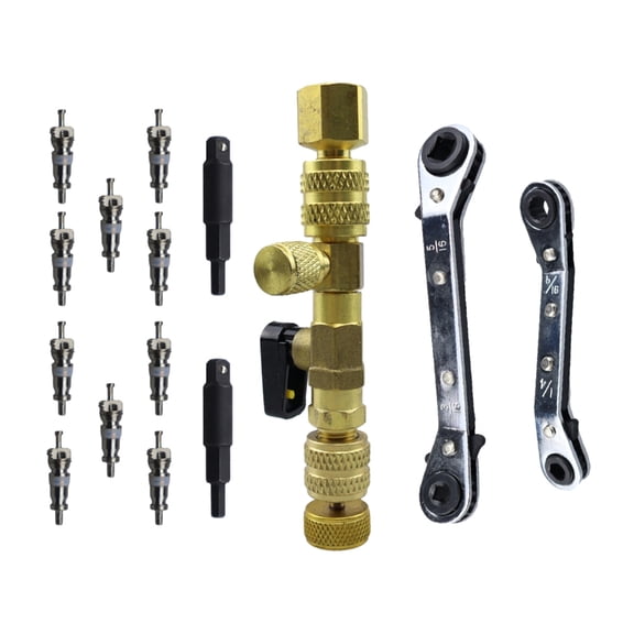 Air Conditioning Valves Cores Remover Installer Tool Essential Tool Kits for Removing Installing Air Conditioning Valves