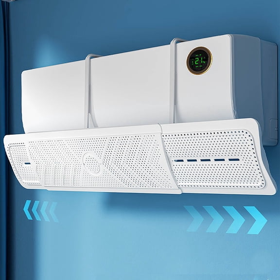 Air Conditioner Wind Deflector Adjustable Airflow Guide Panel for Wall Mounted AC Units Home and Office Use