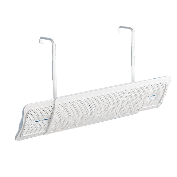 Air Conditioner Wind Deflector for Home, Confinement Air Deflector Outlet Air Wing, Wind Direction Telescopic Windshield Vents Sidewall for Home White