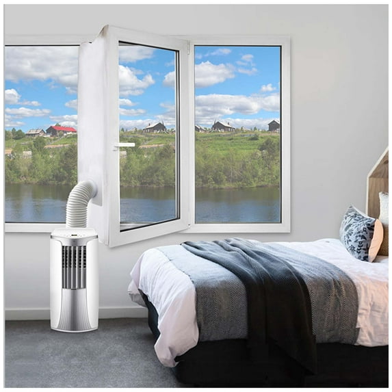 Air Conditioner Window Seal Kit Portable AC Window Installation No Drill Required Dryer Vent Seal Energy Saving Thermal Barrier Weather Proof Sealant